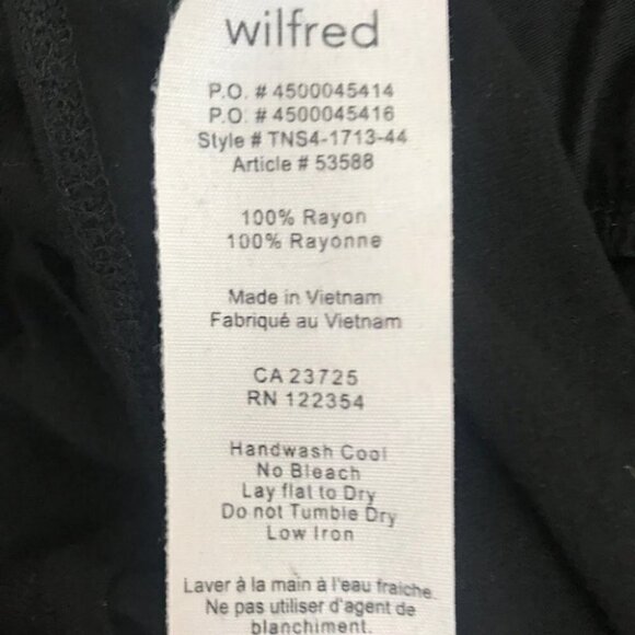 WILFRED Black Long Sleeved T-shirt With A Ballerina Style Bottom  Size M - Picture 8 of 8